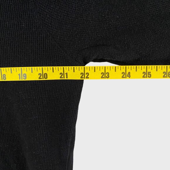 Phat Farm Long-Sleeve Henley Shirt Men's Size XL Black Waffle Knit Thermal - Picture 9 of 10